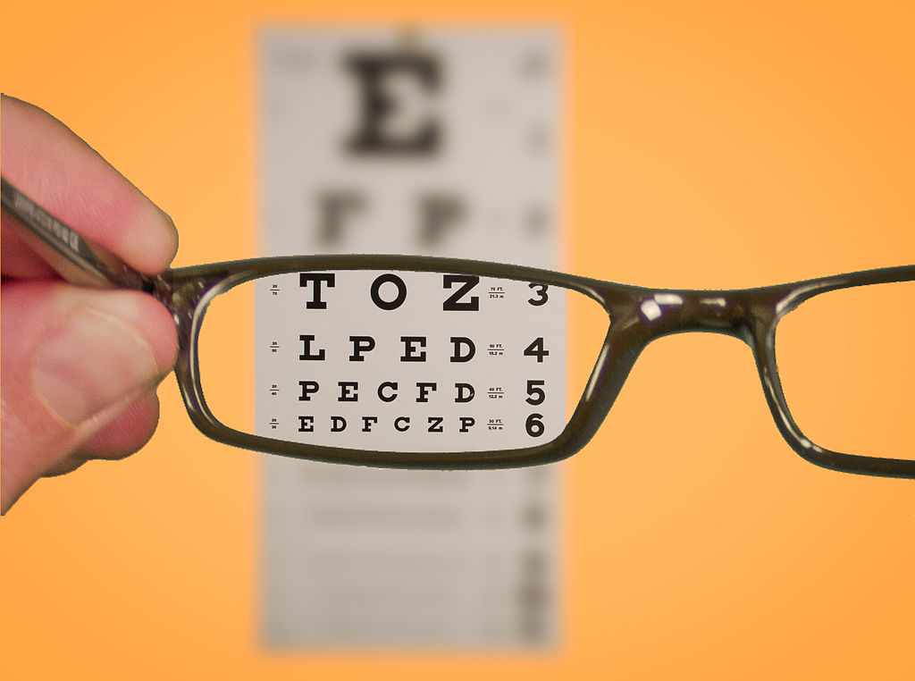 Vision loss & blindness, glasses clear up vision chart