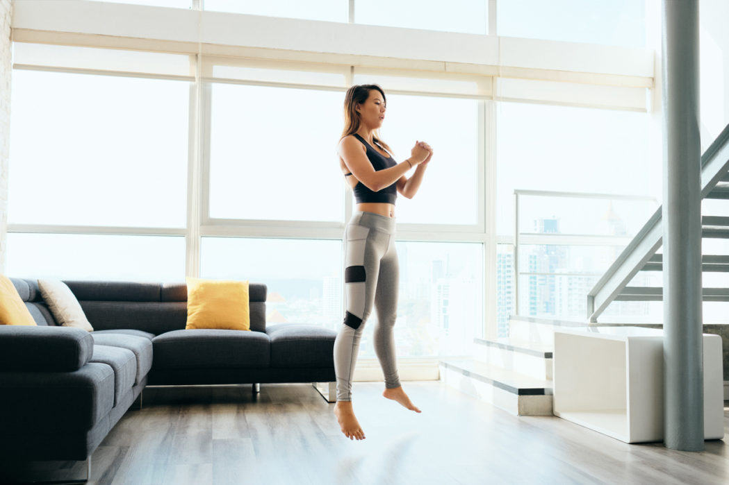 fitness workouts that you can do from home - jumping